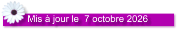 Mis à jour le  7 octobre 2026